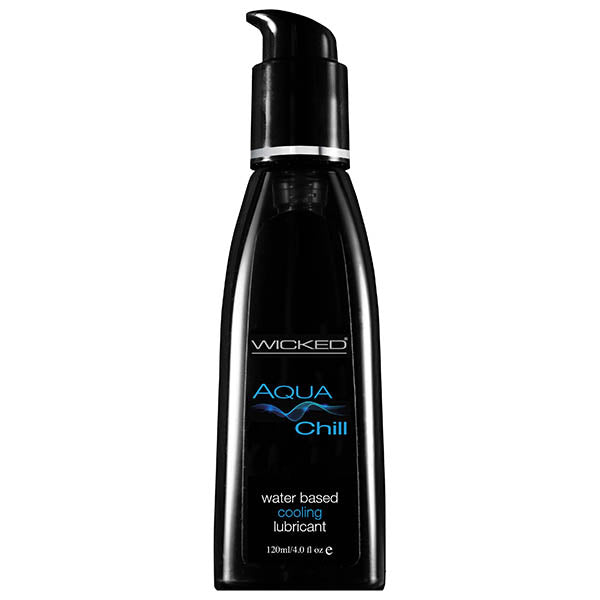 Wicked Aqua Chill - Cooling Water Based Lubricant - 120 ml (4 oz) Bottle - Just for you desires