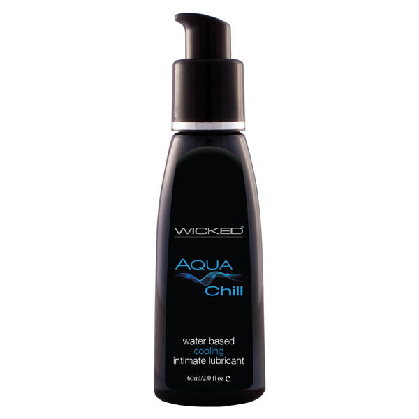 Wicked Aqua Chill - Cooling Water Based Lubricant - 60 ml (2 oz) Bottle - Just for you desires