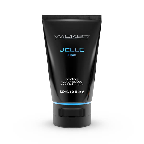 Wicked Jelle Chill - Cooling Water Based Anal Lubricant - 120 ml (4 oz) Bottle - Just for you desires