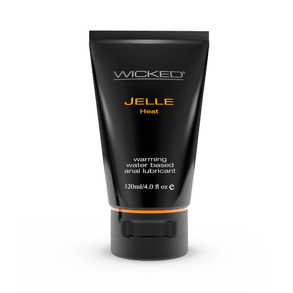 Wicked Jelle Heat - Warming Water Based Anal Lubricant - 120 ml (4 oz) Bottle - Just for you desires