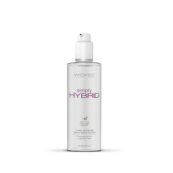 Wicked Simply Hybrid - Water & Silicone Blended Lubricant - 120 ml (4 oz) Bottle - Just for you desires