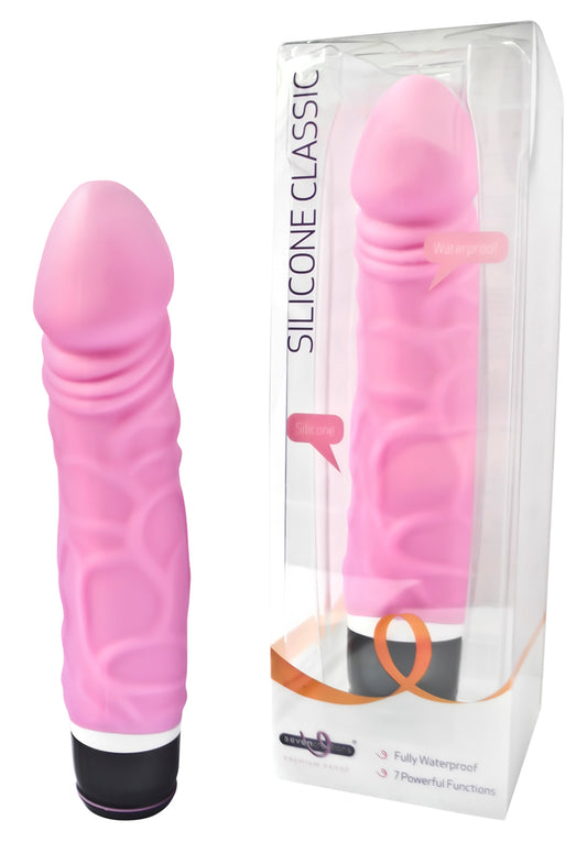 95617 - Silicone Classic Vibrator - Thick Veined - Just for you desires