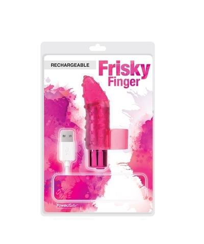 Rechargeable Frisky Finger Massager Pink - Just for you desires