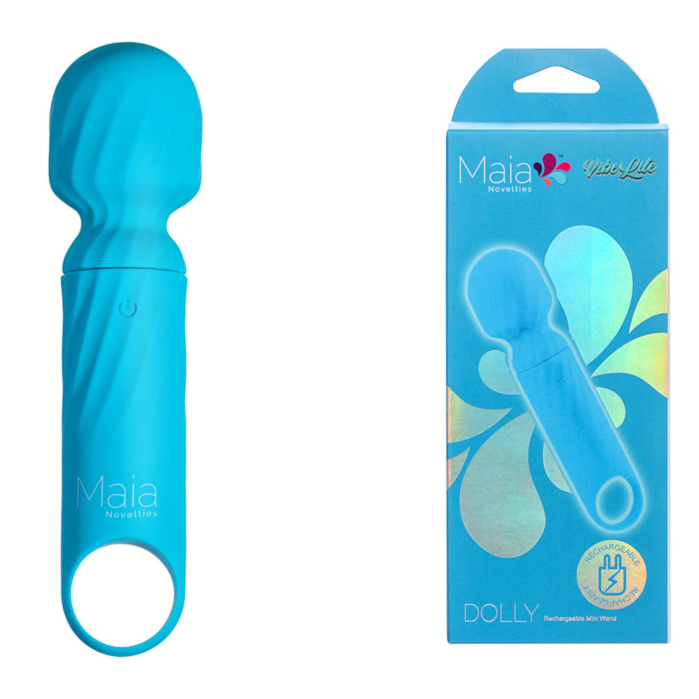 Maia DOLLY - Blue - Blue 12.7 cm USB Rechargeable Massage Wand - Just for you desires