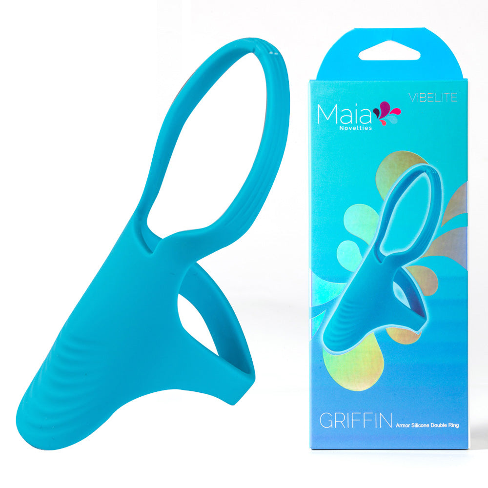 Maia GRIFFIN - Blue Silicone Cock Ring - Just for you desires