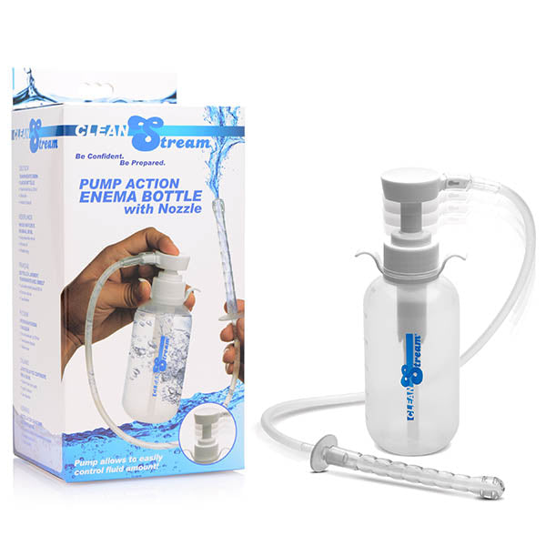 CleanStream Pump Action Enema Bottle with Nozzle