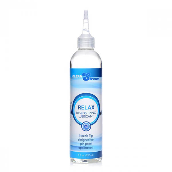 CleanStream Relax Desensitising Lubricant with Nozzle Tip - 237 ml Bottle - Just for you desires