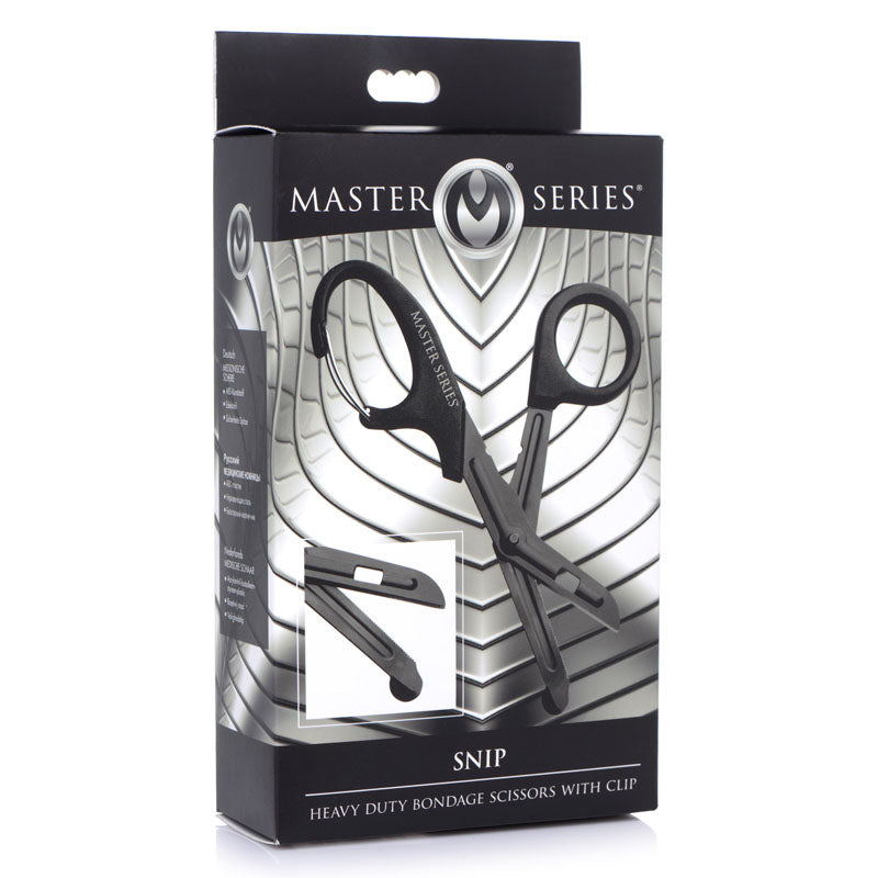 Master Series Snip - Black Heavy Duty Bondage Scissors - Just for you desires