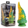 Creature Cocks Monstropus Tentacled Monster Silicone Dildo - Green/Yellow 21.6 cm Fantasy Dildo - Just for you desires