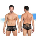 Ashella Lingerie Mica Lace Boxer Brief Black - Just for you desires