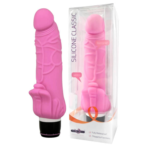 Silicone Classic - Pink 19 cm (7.5'') Vibrator - Just for you desires