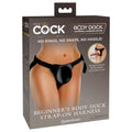 King Cock Elite Beginner's Body Dock Strap-On Harness - Black Adjustable Strap-On Harness (No probe included) - Just for you desires