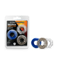 Stay Hard Triple Stretch - Coloured Cock Rings - Set of 3 - Just for you desires