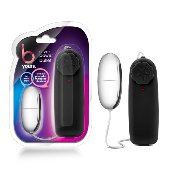 B Yours - Silver Power Bullet - Silver 5.3 cm (2.1'') Bullet - Just for you desires