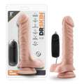 Dr. Skin Dr. James - Flesh 22.9 cm (9'') Vibrating Dong - Just for you desires