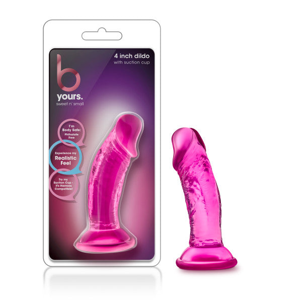 B Yours - Sweet n Small 4'' Dildo - Pink 10 cm Dong - Just for you desires