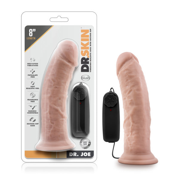 Dr. Skin Dr. Joe - Flesh 20.3 cm (8'') Vibrating Dong - Just for you desires