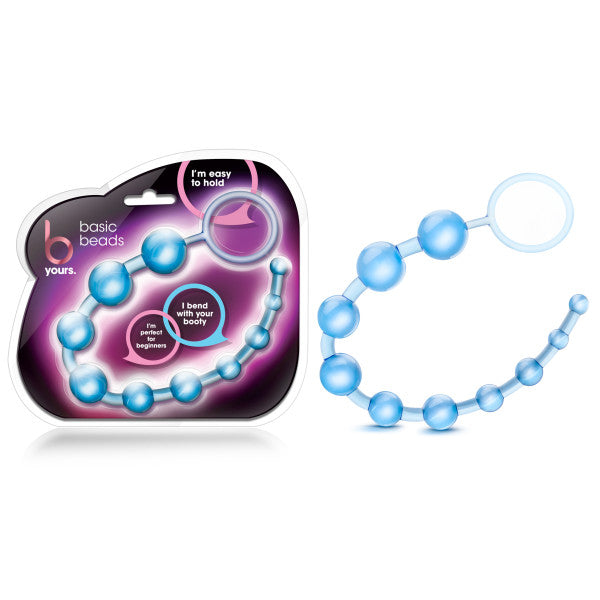 B Yours - Basic Beads - Blue 32 cm (12.75'') Anal Beads - Just for you desires
