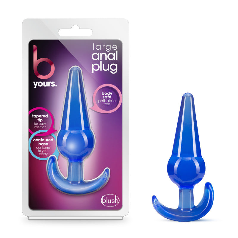 B Yours Large Anal Plug - Blue 12.2 cm Butt Plug - Just for you desires