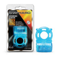 Stay Hard Rechargeable 5 Function Cock Ring - Blue USB Rechargeable Vibrating Cock Ring - Just for you desires