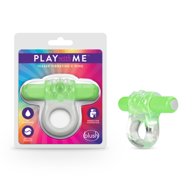Play With Me Teaser Vibrating C-Ring - G - - Just for you desires