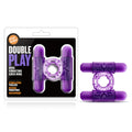 Play With Me - Double Play - Purple Dual Vibrating Cock Ring - Just for you desires