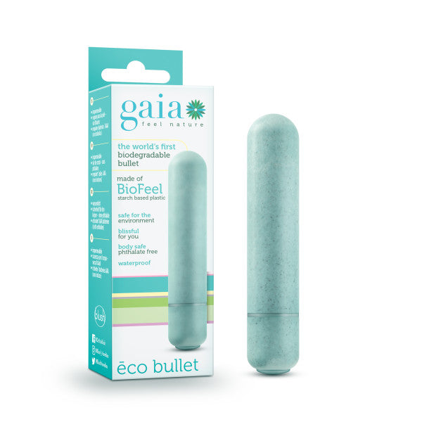 Gaia Eco Bullet - Aqua Blue 8.9 cm (3.5'') Bullet - Just for you desires