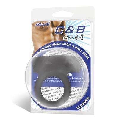 Duo Snap Silicone Cock & Ball Ring - Just for you desires