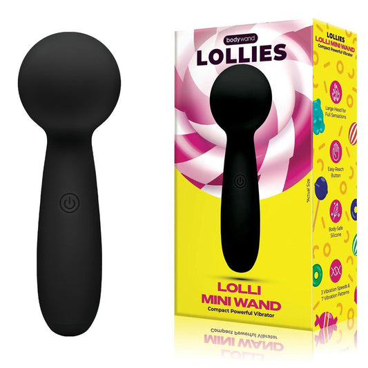 Bodywand Lolli Mini Wand - Black - Just for you desires