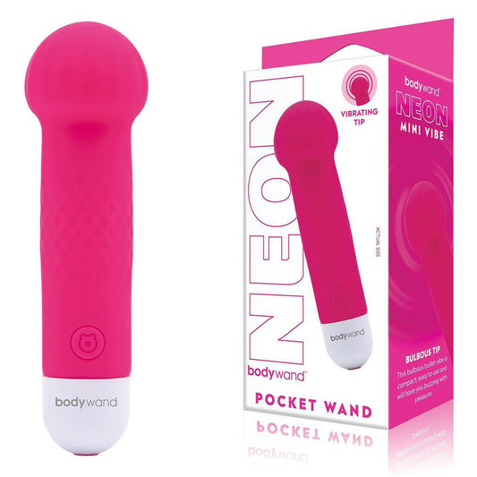 Bodywand Neon Mini Pocket Wand - Neon Pink - Just for you desires