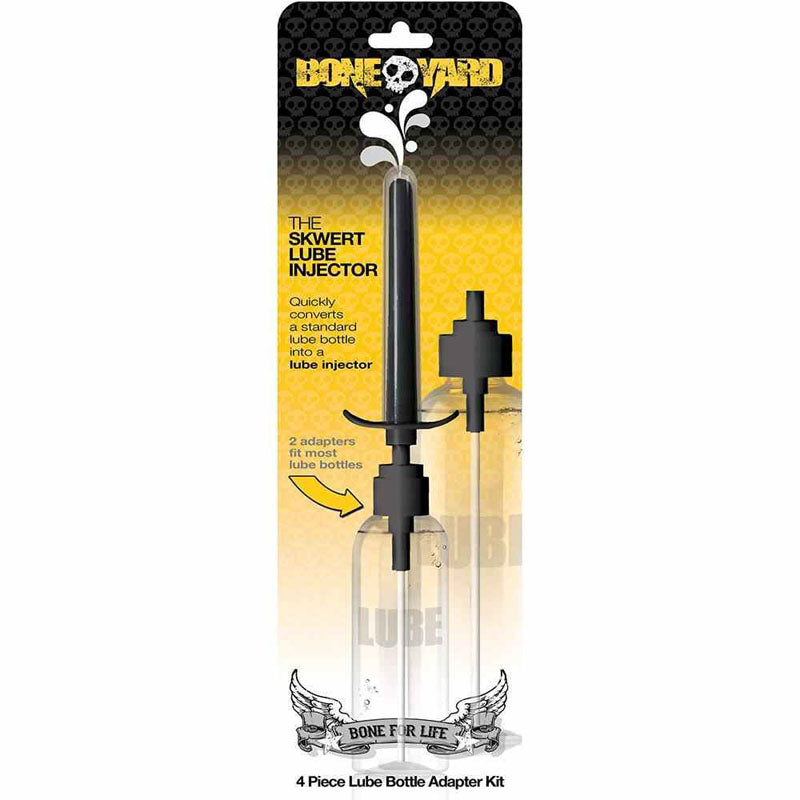 Boneyard Skwert Lube Injector - Black Lube Injector for Bottles - Just for you desires