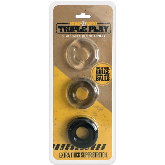 Boneyard Triple Play Cock Rings