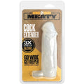 Boneyard Meaty Cock Extender - Clear - Clear Penis Extender Sleeve - Just for you desires