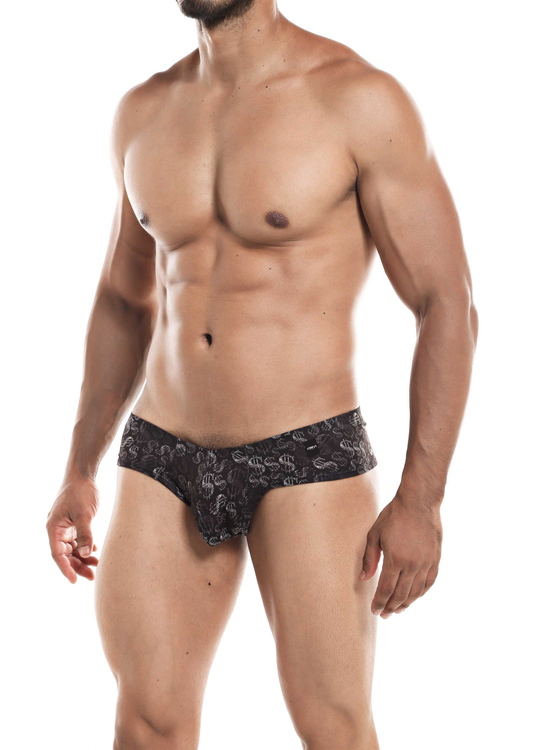 Cut For Men High Cut Cheeky Brief Dollars Small - Just for you desires