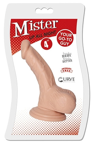 Mister Up All Night Vanilla 4" Insertable - Just for you desires