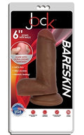 Jock 6" Bareskin Dong With Balls Latte - Just for you desires