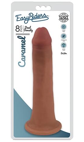 Easy Riders 8" Slim Bioskin Dong Caramel - Just for you desires