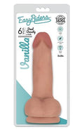 Easy Riders 6" Slim Bioskin Dong With Balls Vanilla - Just for you desires