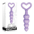 Evolved Sweet Treat - Purple 11.5 cm Beaded Butt Plug with Handle - Just for you desires
