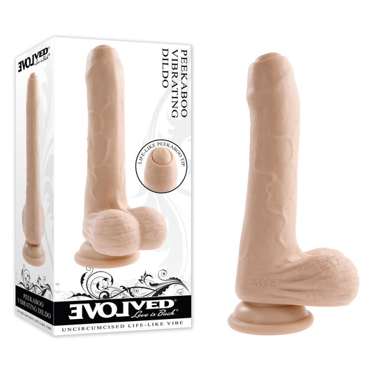 Evolved PEEK A BOO VIBRATING DILDO LIGHT - Just for you desires