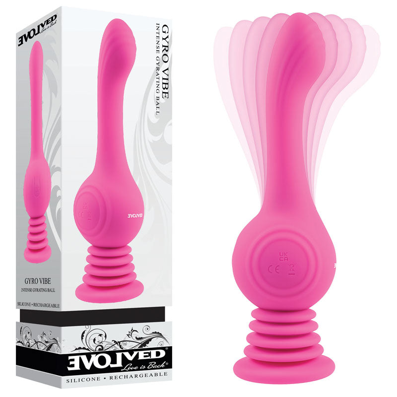 Evolved GYRO VIBE - Pink 24.8 cm USB Rechargeable Super Vibrator - Just for you desires