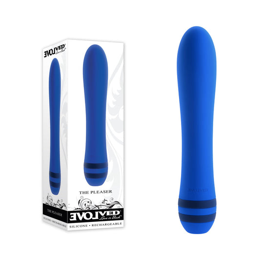 Evolved THE PLEASER - Blue 16.5 cm USB Rechargeable Vibrator