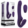 Evolved 2 BECOME 1 - Purple 23.5 cm USB Rechargeable Strapless Strap-On with Remote - Just for you desires