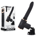 Evolved TOO HOT TO HANDLE - Black USB Rechargeable Thrusting Vibe with Stand - Just for you desires