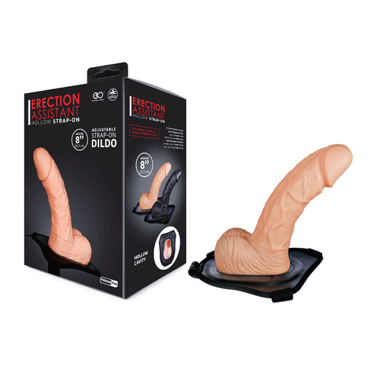 ERECTION ASSISTANT Hollow Strap-On - 8'' Flesh - Just for you desires