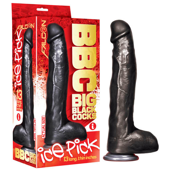 BBC (Big Black Cocks) - Ice Pick - Black 33 cm (13'') Dong - Just for you desires