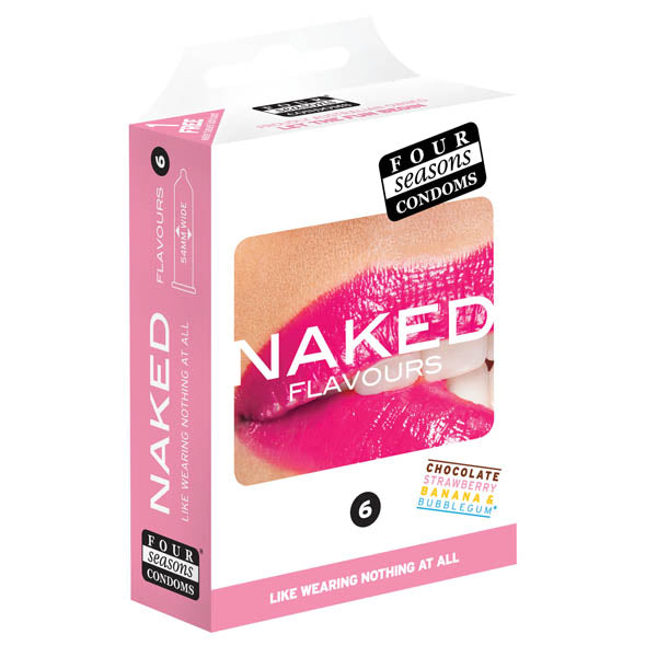 Naked Flavours - Ultra Thin Flavoured Condoms - 6 Pack - Just for you desires