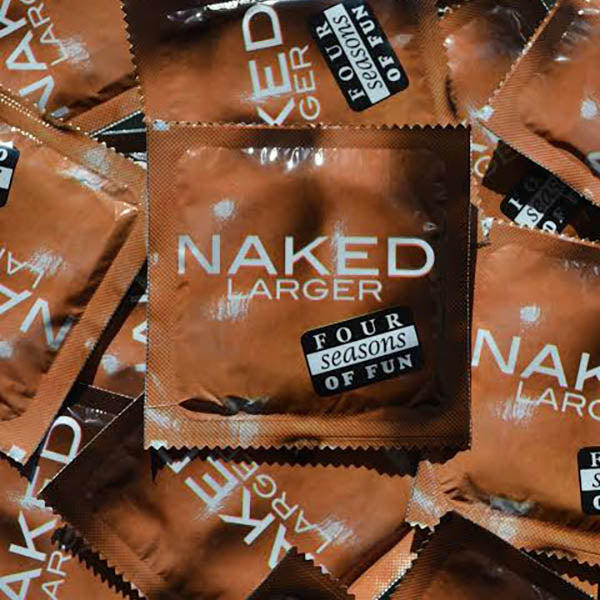 Four Seasons Naked Larger Condoms - Bulk Box of 144 - Just for you desires