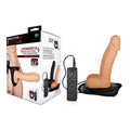 Erection Assistant 2 Vibrating Hollow Strap-On - Flesh 21.5 cm Vibrating Hollow Strap-On - Just for you desires