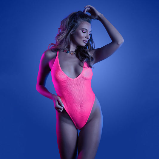 GLOW ELECTRIC HAZE Teddy - S/M - Just for you desires